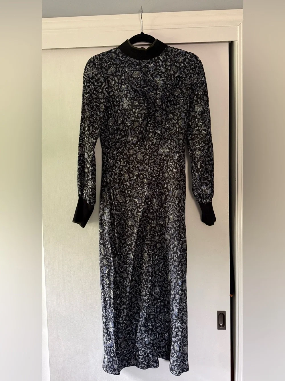 The Veronica Beard Reema Vine Women's Silk Floral Midi Dress - Size 6